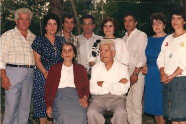 Fotografia storica della seconda generazione della famiglia Rocca nel 1926