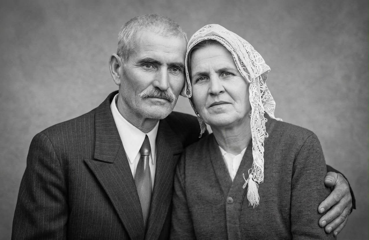 Fotografia storica della famiglia Rocca alle origini dell’attività